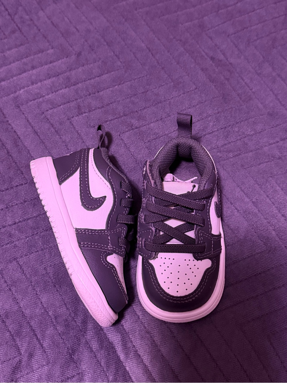 Nike air jordan 1 low alt iron grey white toddler baby sneakers size 4C